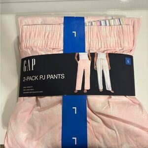 GAP Pink and White Floral PJ Pants Set